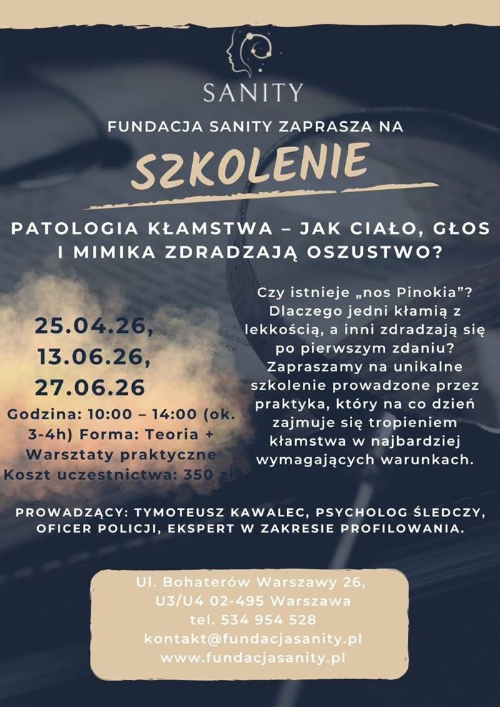 Patologia kłamstwa - szkolenie